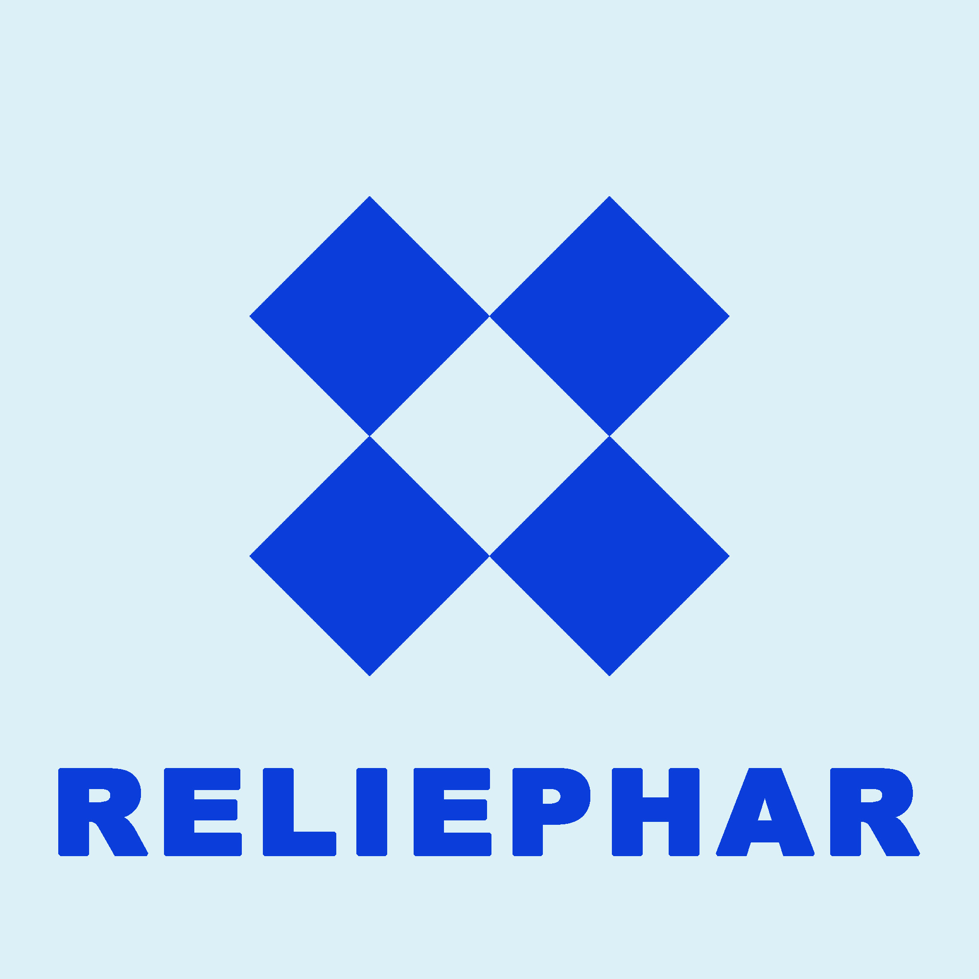 RELIEPHAR logo on light background